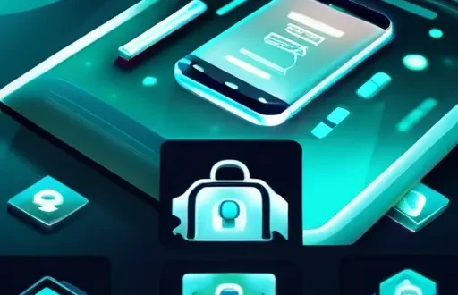 Иллюстрация защищенного сейфа с паролями и устройствами для 2FA