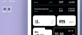 Интерфейс онлайн-сервиса по оформлению рассрочки с графиком платежей на смартфоне