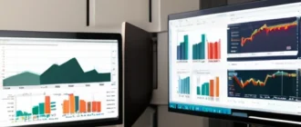 Visual representation of passive income sources: investment charts, rental properties, digital content devices, and financial symbols.
